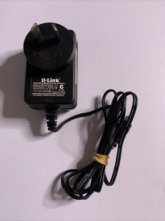 Genuine D-Link AC Power Adapter F12W-120100SPAS 12V 1A
