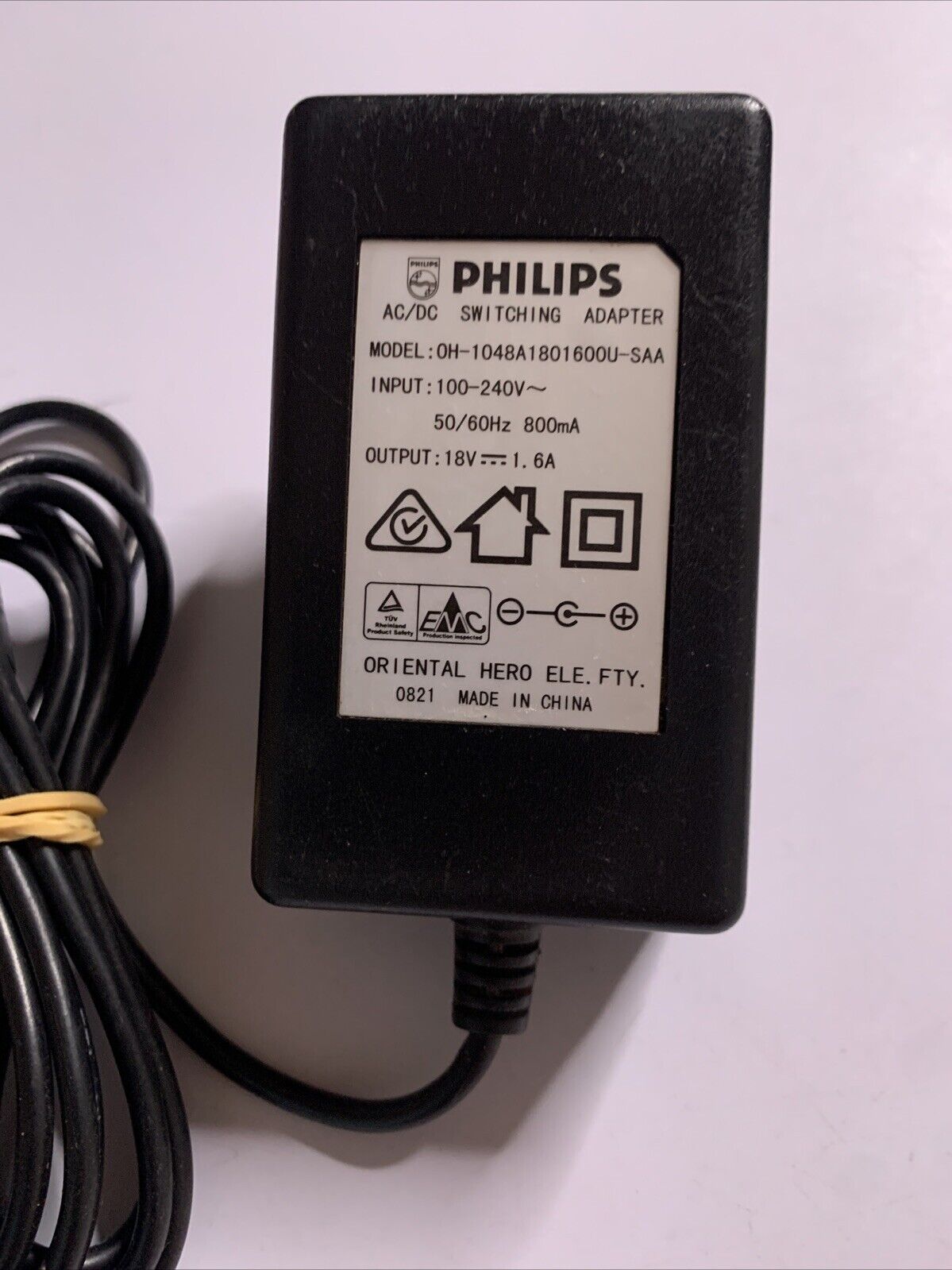 Genuine Philips AC Adapter 18V 1.6A Power Supply 0H-1048A1801600U-SAA