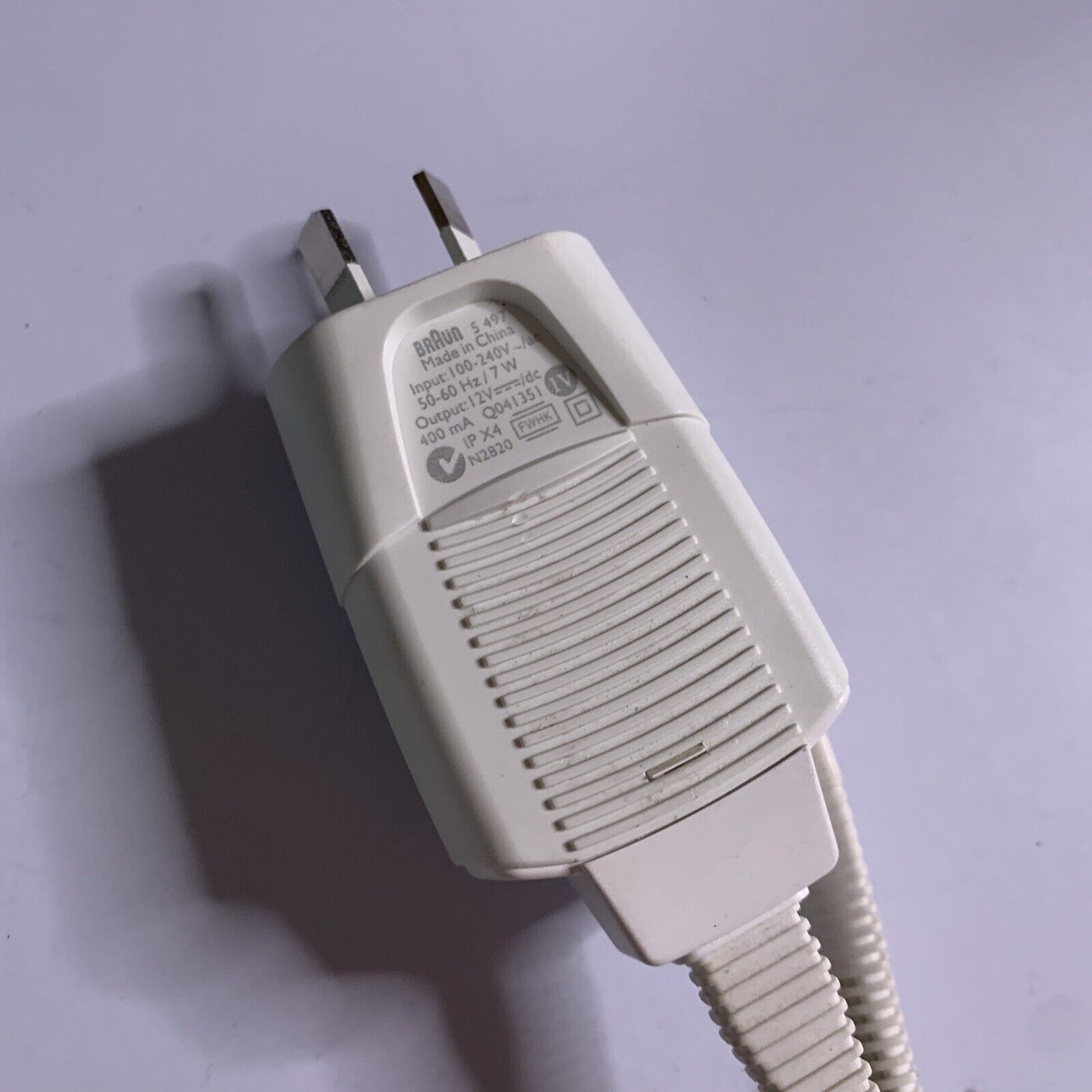 Genuine Braun 5 497 Charger 12V 400mA for Braun Shaver