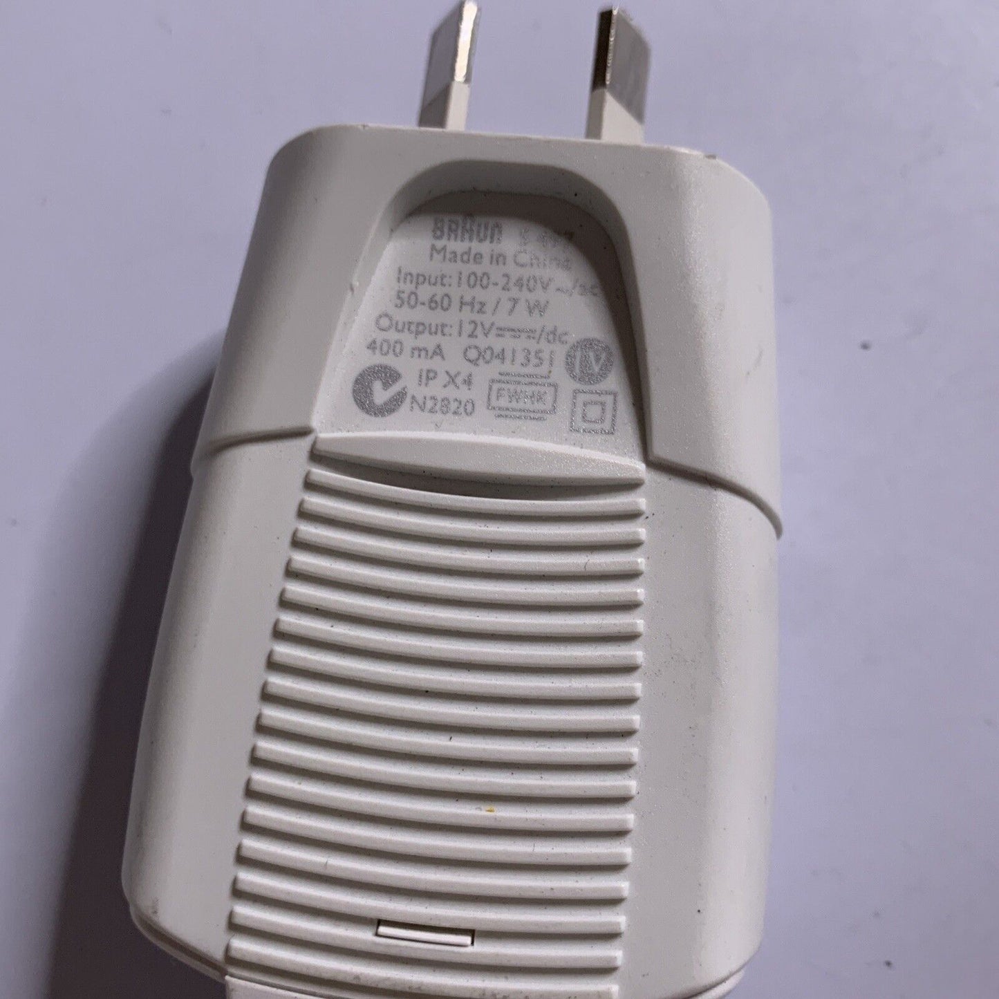 Genuine Braun 5497 Charger 12V 400mA for Braun Shaver