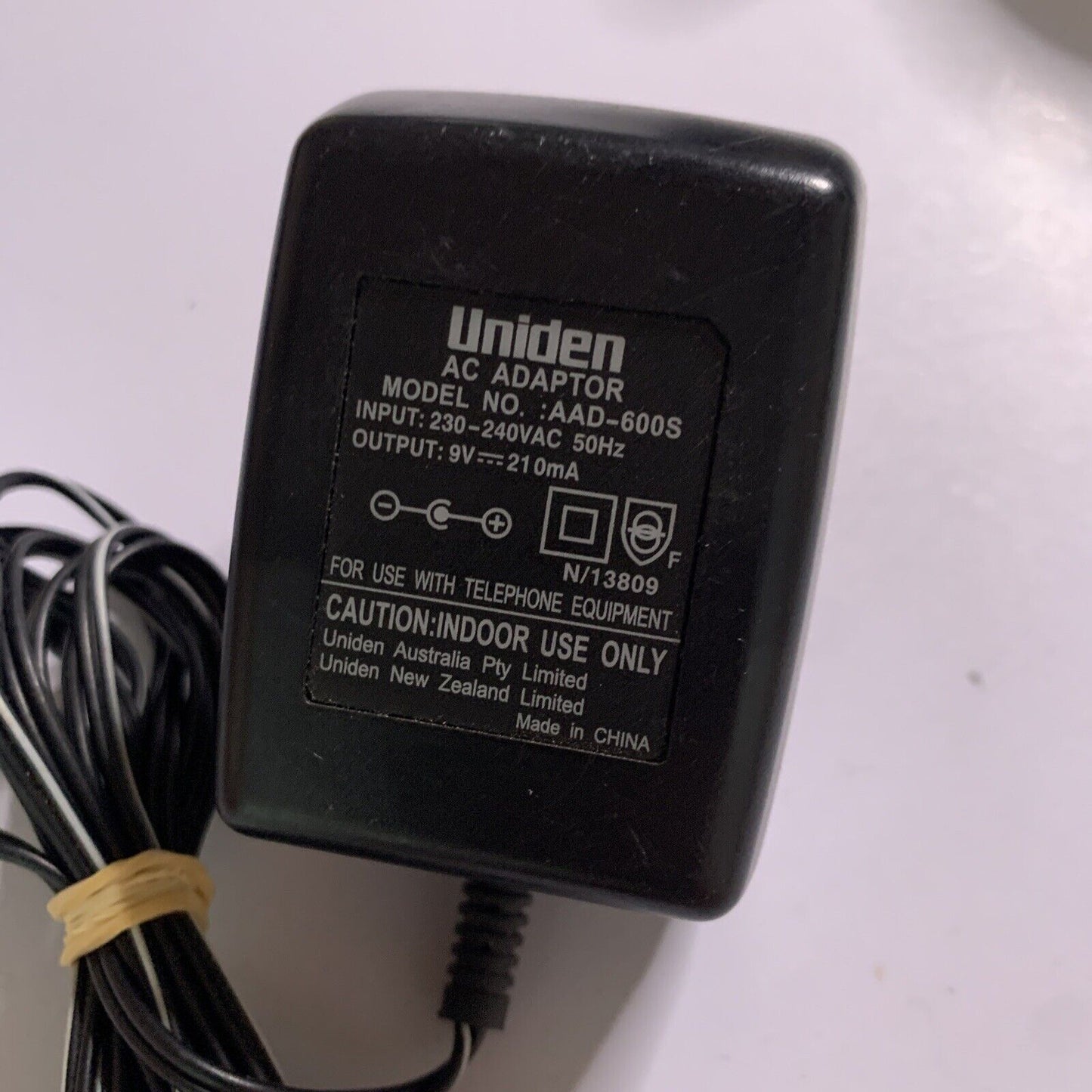 Genuine Uniden AAD-600S AC Adapter 9V 210mA for Cordless Telephone Charger
