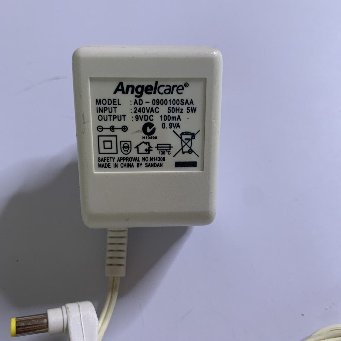 Genuine Angelcare AD-0900100SAA 9V 100mA AC Adapter Power Supply