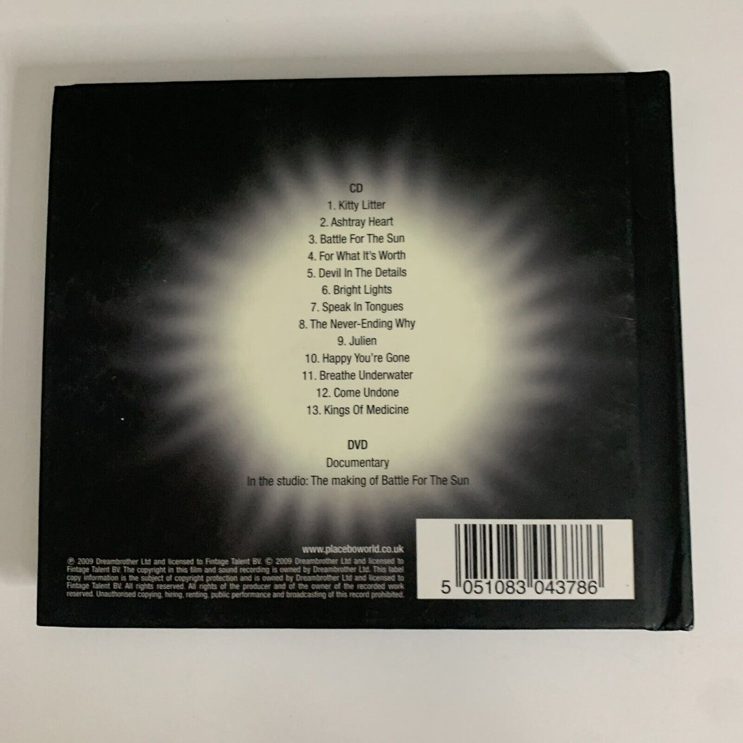 Placebo – Battle for the Sun (CD + DVD, 2009) Digipak Limited Edition with Book