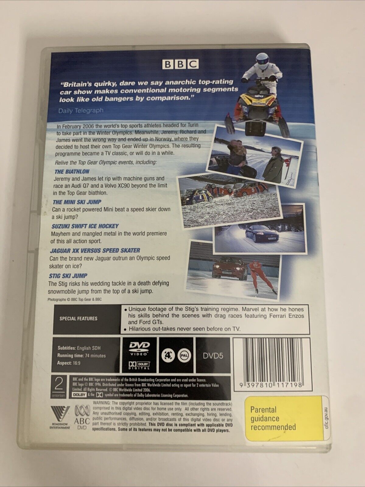 Top Gear: Winter Olympics (DVD, 2006) Jeremy Clarkson, The Stig BBC Region 4