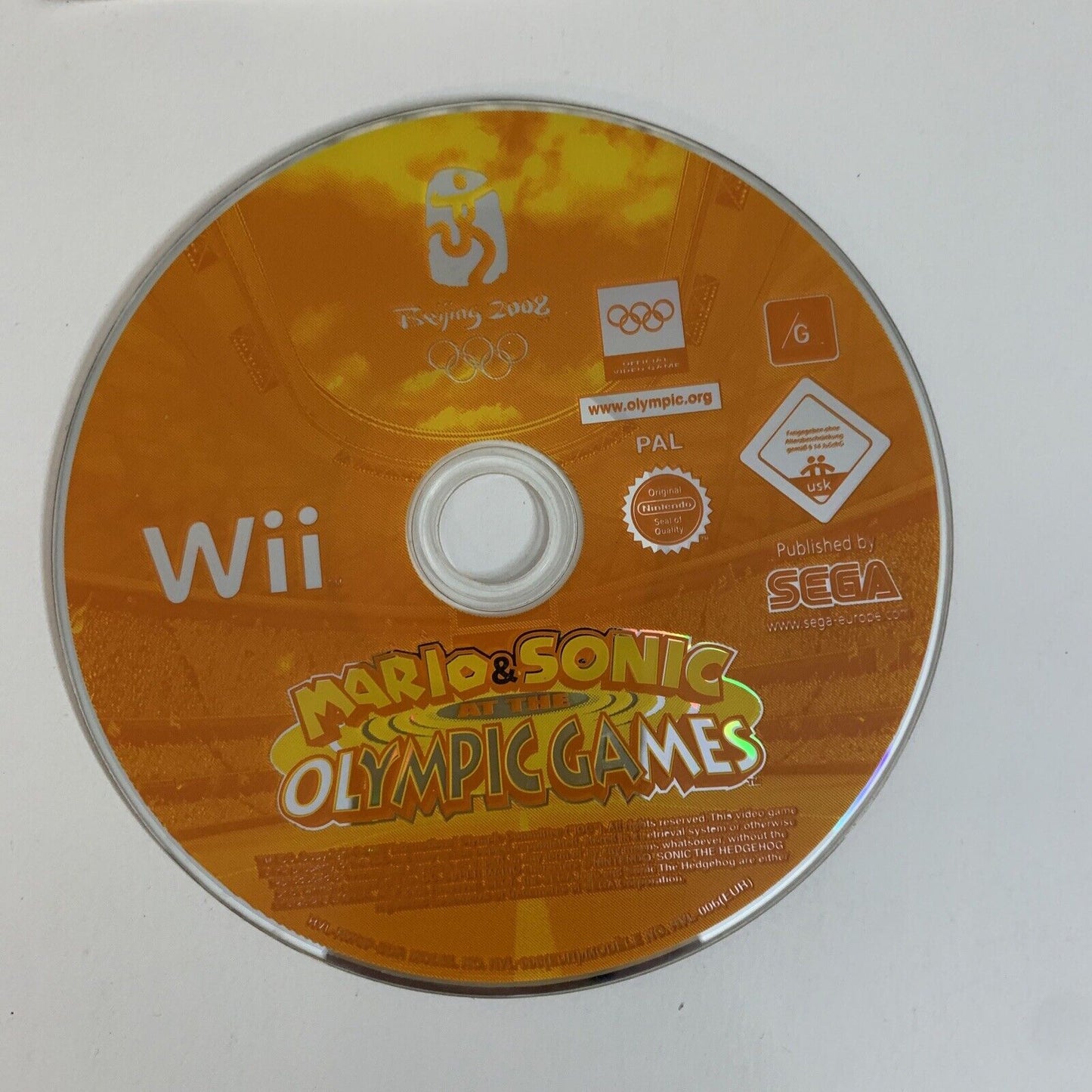 Mario & Sonic at The Olympic Games Beijing 2008  Nintendo Wii PAL Game Complete