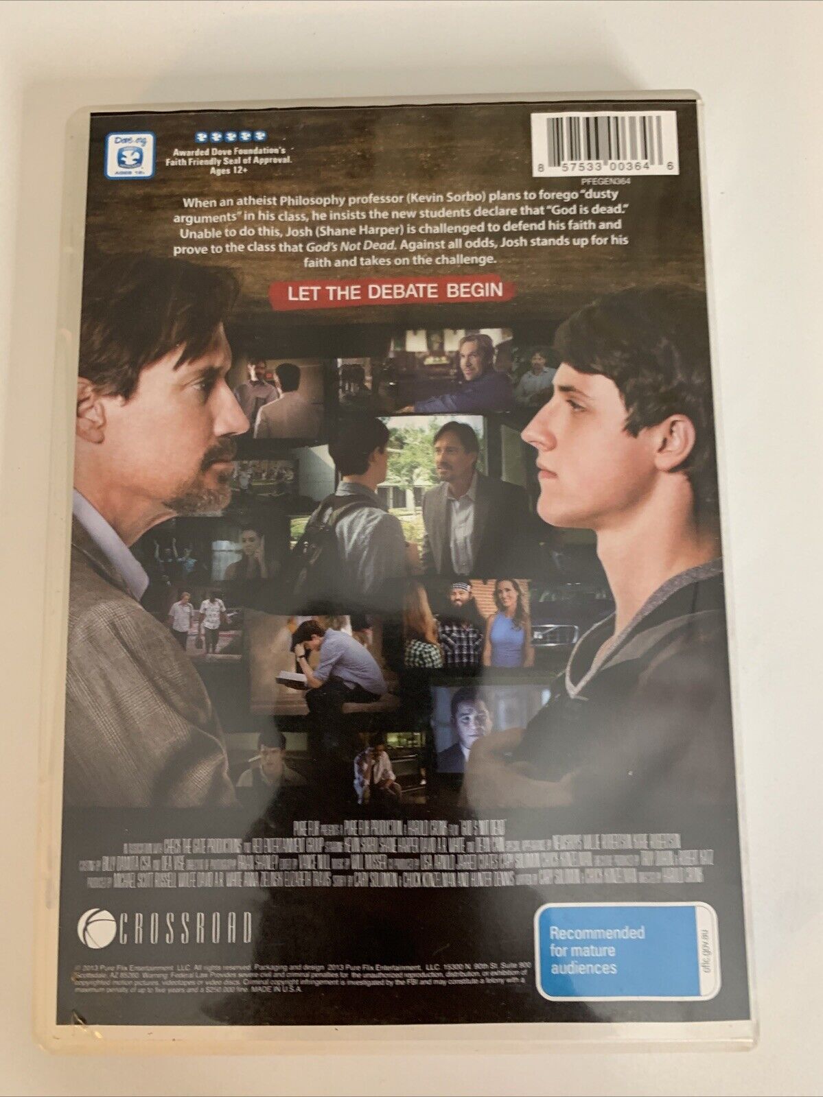 God's Not Dead (DVD, 2014) Kevin Sorbo, Shane Harper  zAll Regions