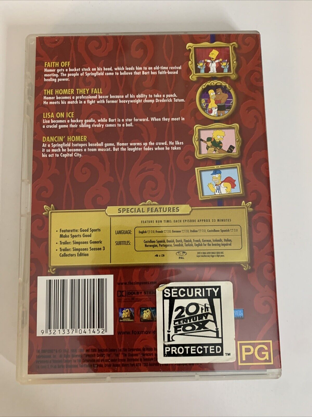 The Simpsons : On Your Marks, Get Set, D'oh! (DVD, 2004) Region 4