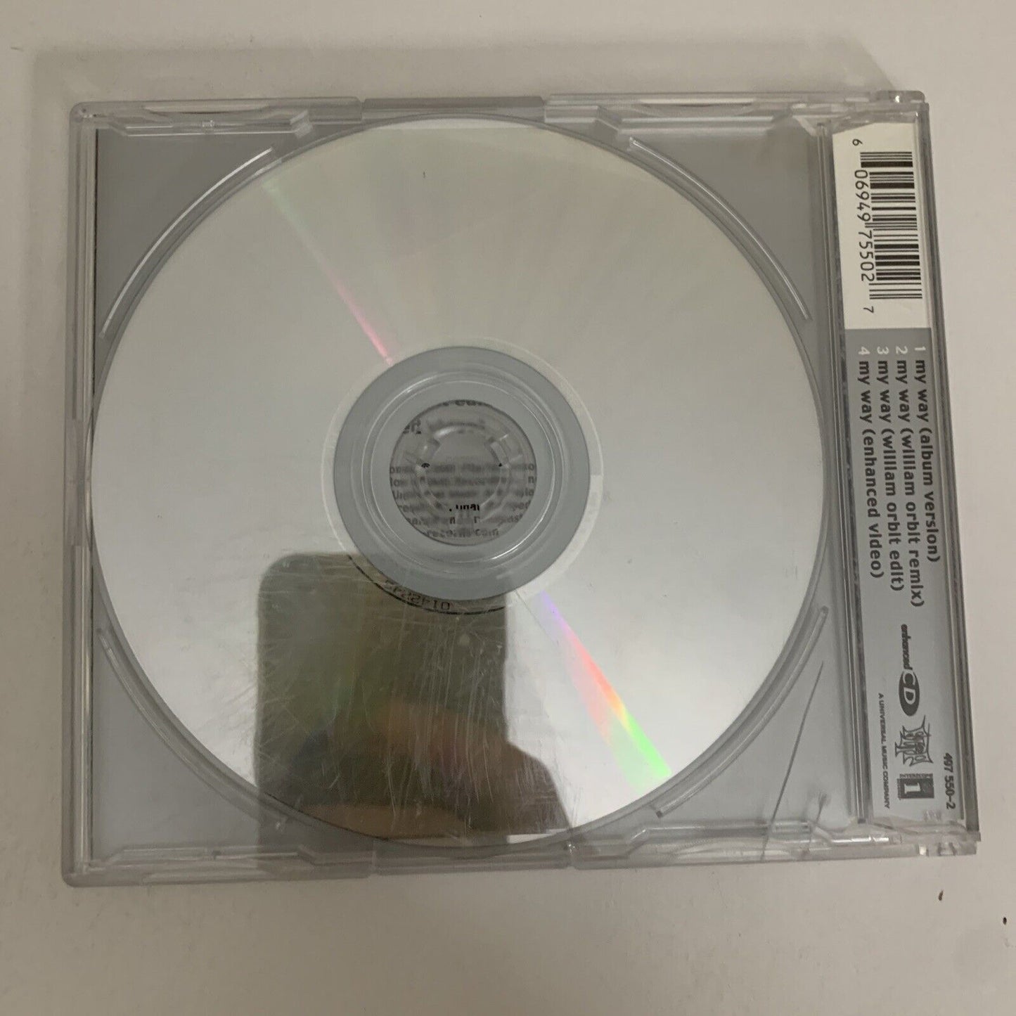 My Way by Limp Bizkit (CD, 2001) SIngle Enhanced