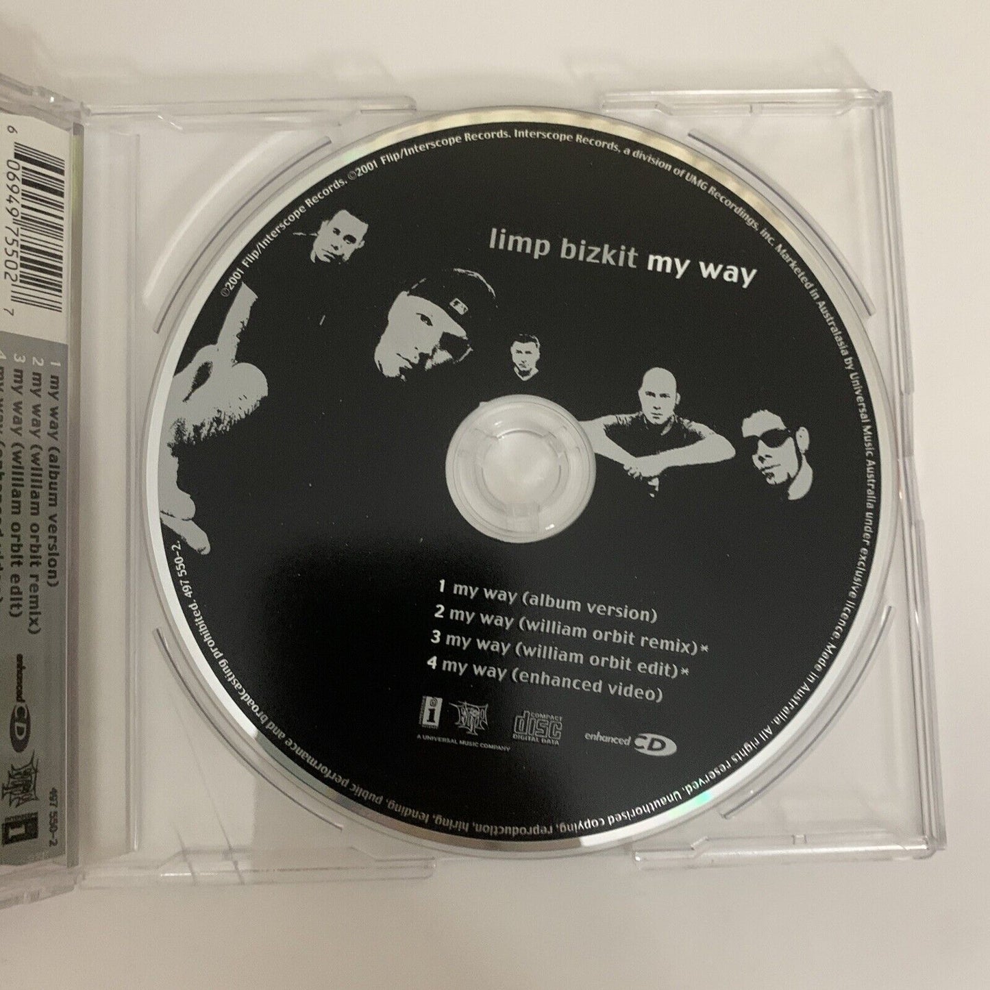 My Way by Limp Bizkit (CD, 2001) SIngle Enhanced