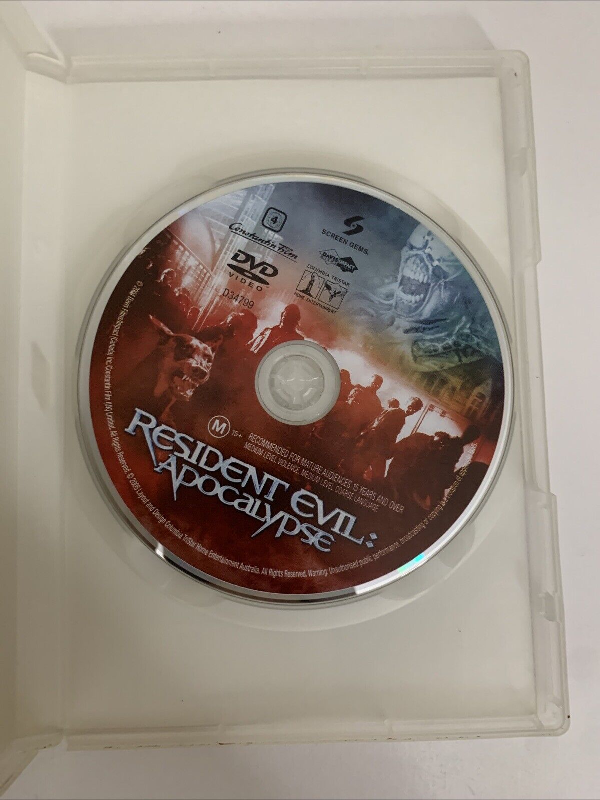 Resident Evil Apocalypse (DVD, 2004) Milla Jovovich  Region 4