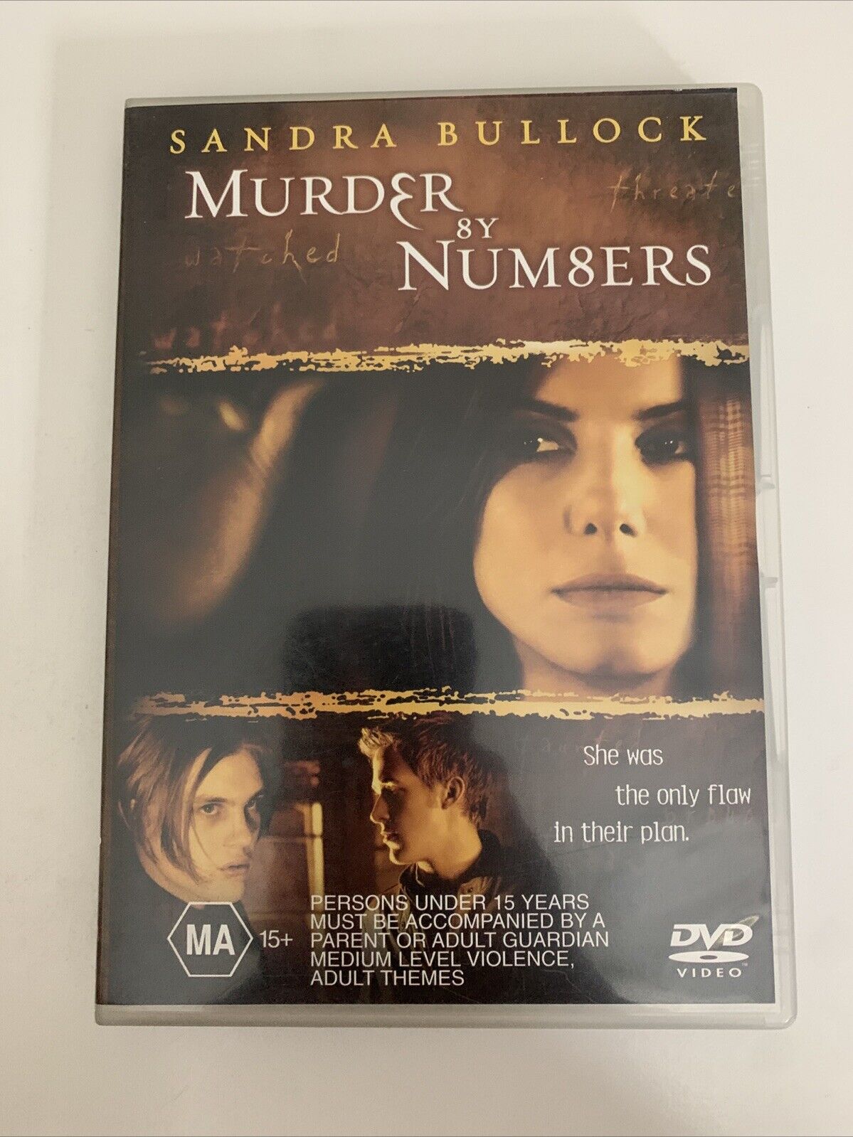 Murder by Numbers (DVD, 2002) Sandra Bullock, Ryan Gosling  Region 4