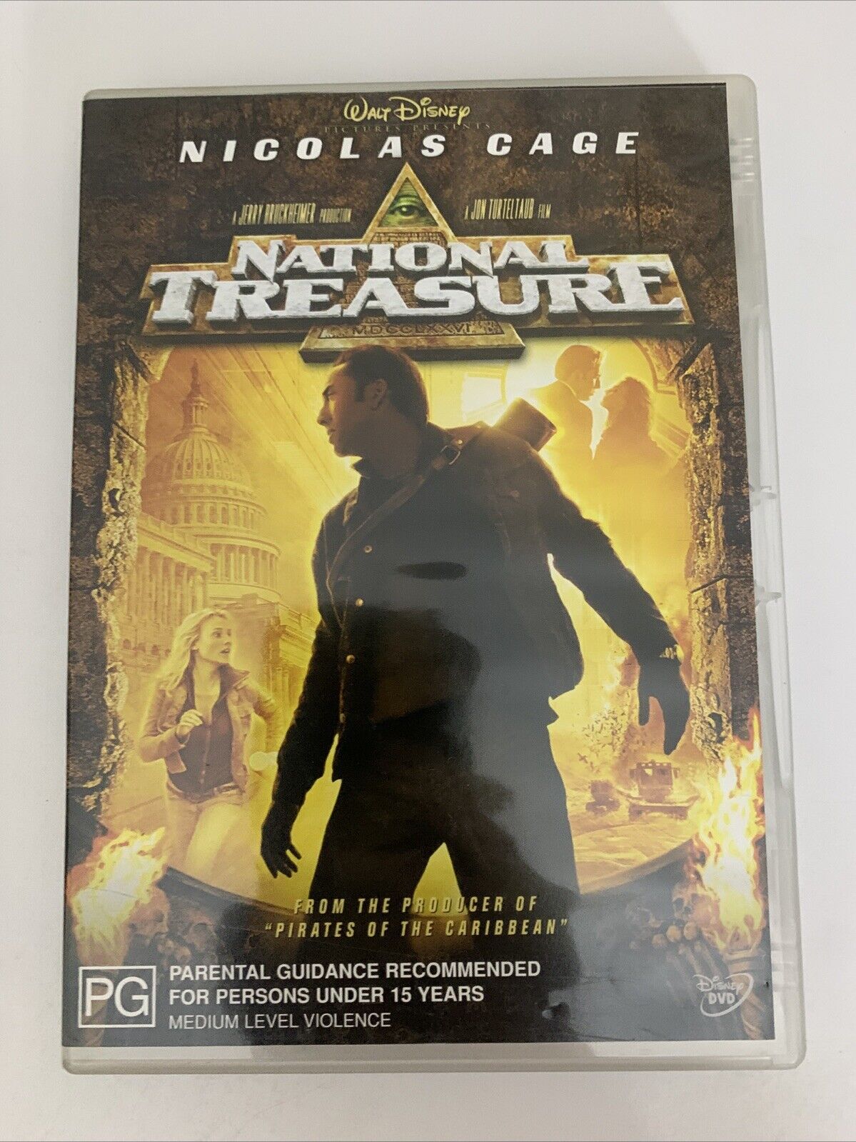 National Treasure (DVD, 2004) Harvey Keitel, Nicolas Cage, Sean Bean  Region 4