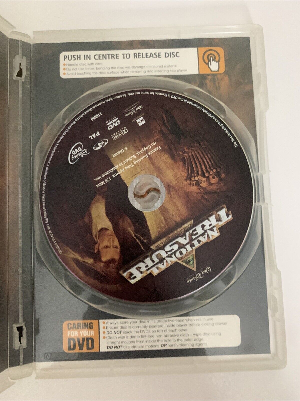 National Treasure (DVD, 2004) Harvey Keitel, Nicolas Cage, Sean Bean  Region 4