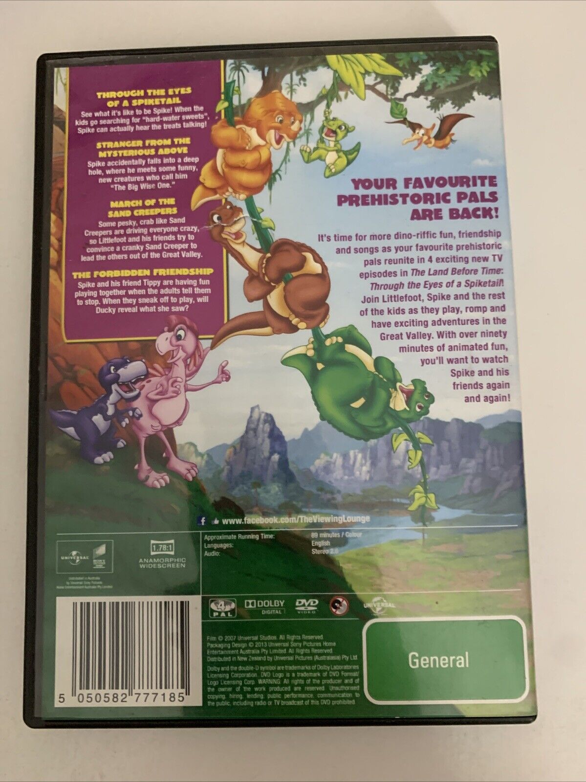 The Land Before Time : Through the Eyes of Spiketail (DVD, 2009) Region 4