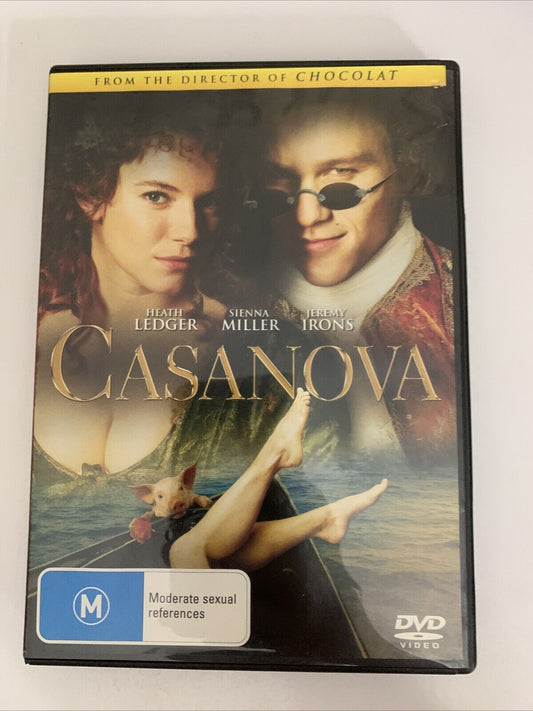 Casanova (DVD, 2005) Heath Ledger, Sienna Miller, Jeremy Irons  Region 4