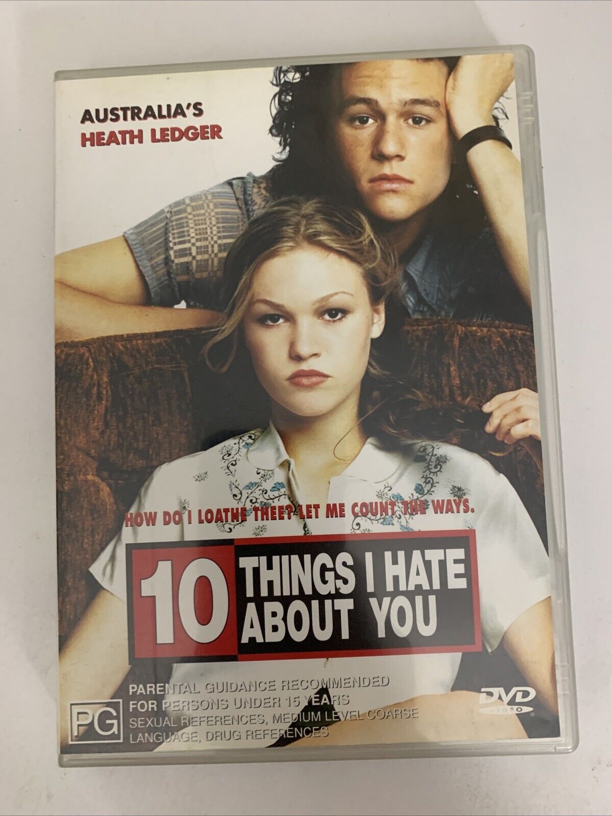 10 Things I Hate About You (DVD, 1999) Julia Stiles, Heath Ledger  Region 4