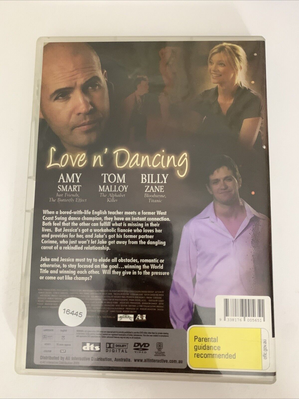 Love N Dancing (DVD, 2008) Amy Smart, Billy Zane, Tom Malloy  Region 4