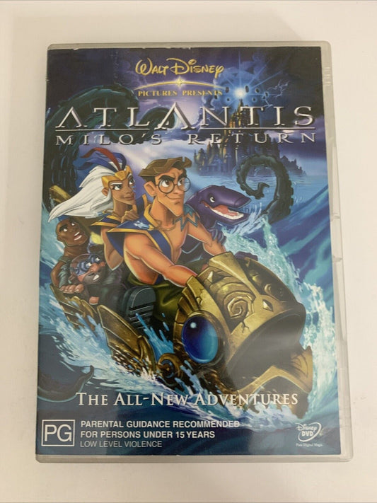 Atlantis : Milo's Return (DVD, 2002) Disney Animated Film Region 4