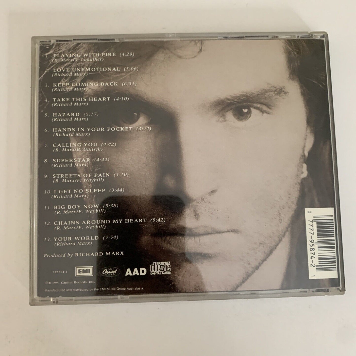 Rush Street by Richard Marx (CD, 1991) Album