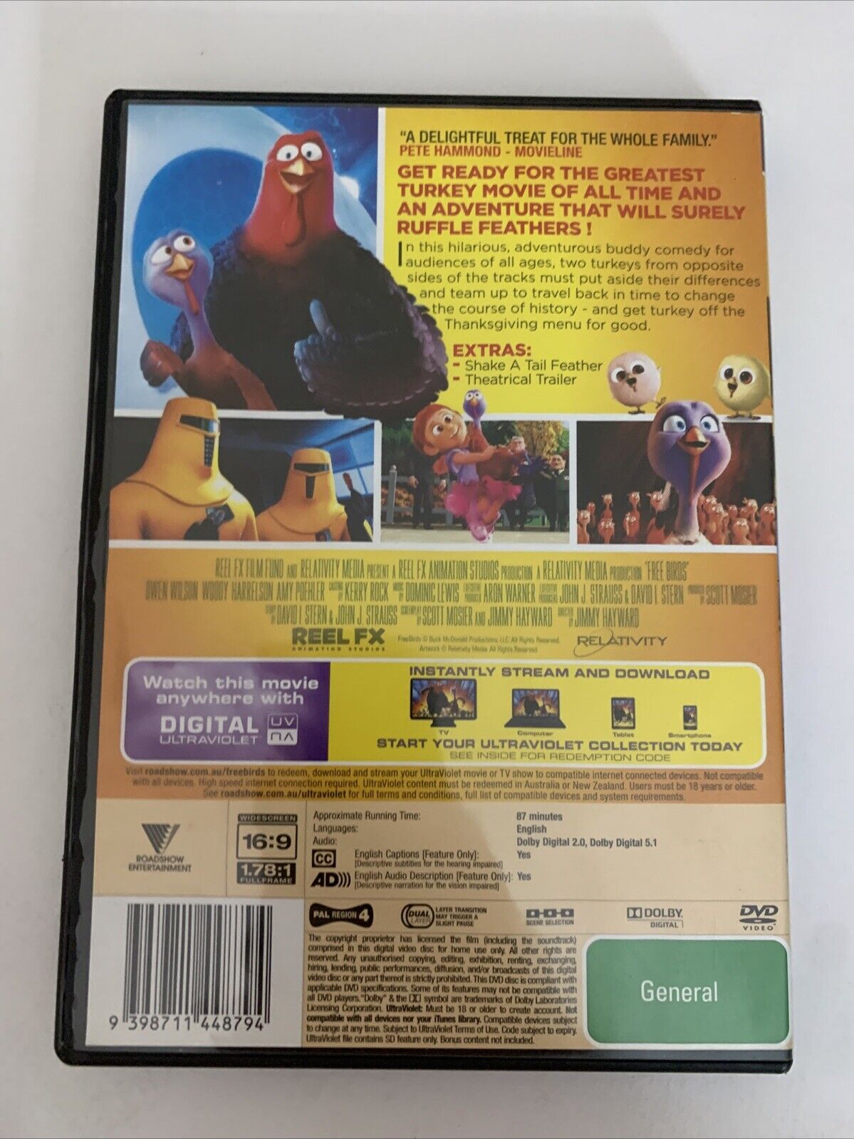 Free Birds (DVD, 2013) Animated Film  Region 4