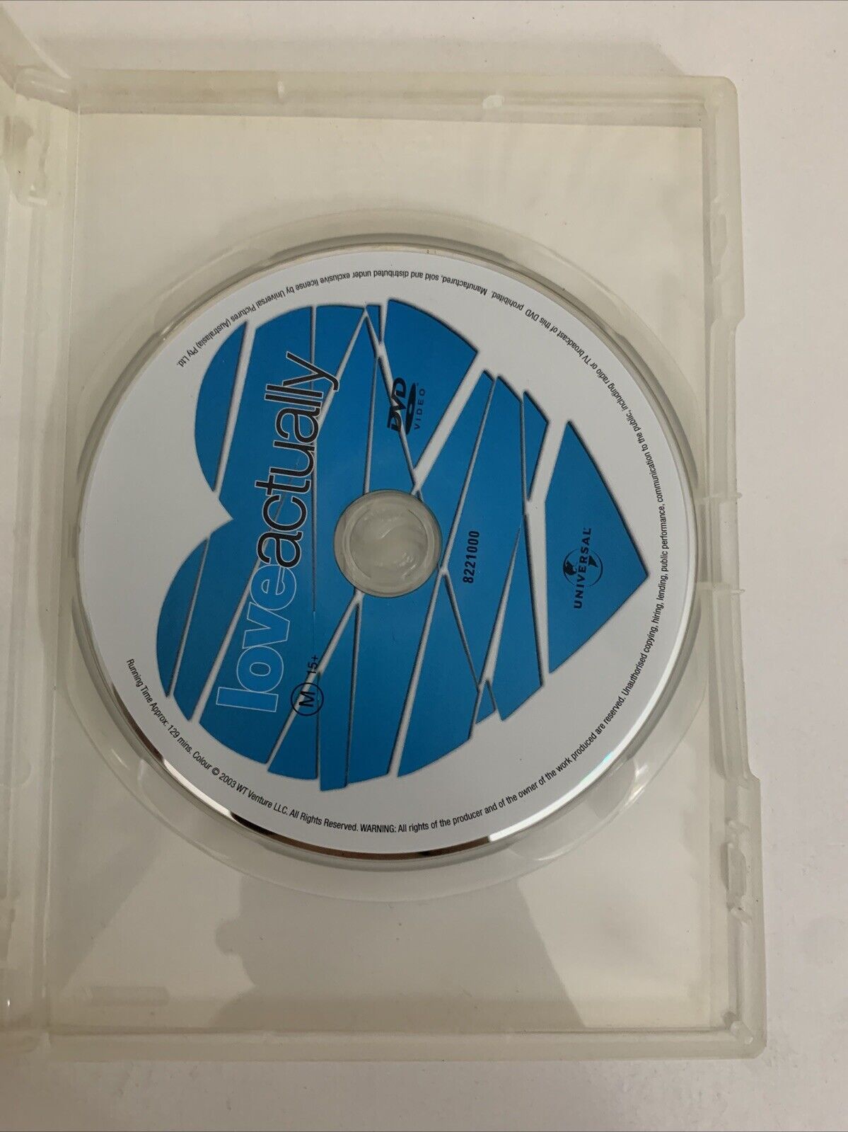 Love Actually (DVD, 2003) Emma Thompson, Liam Neeson, Bill Nighy Region 4