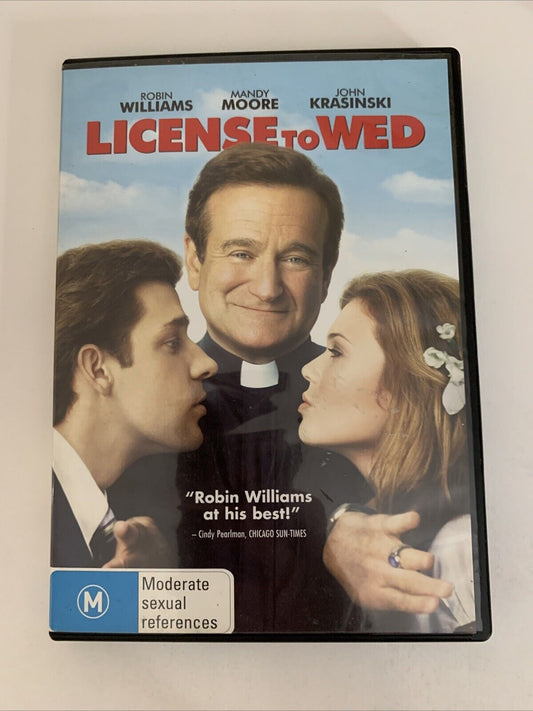 License To Wed (DVD, 2007) Mandy Moore, Robin Williams, John Krasinski  Region 4
