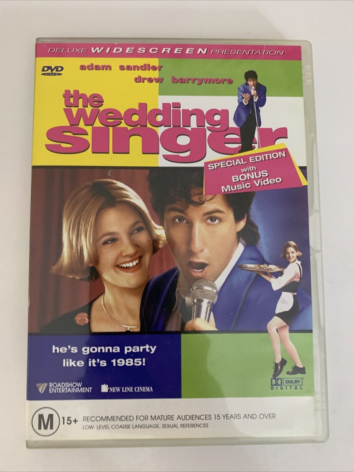 The Wedding Singer (DVD, 1997) Adam Sandler, Drew Barrymore  Region 4