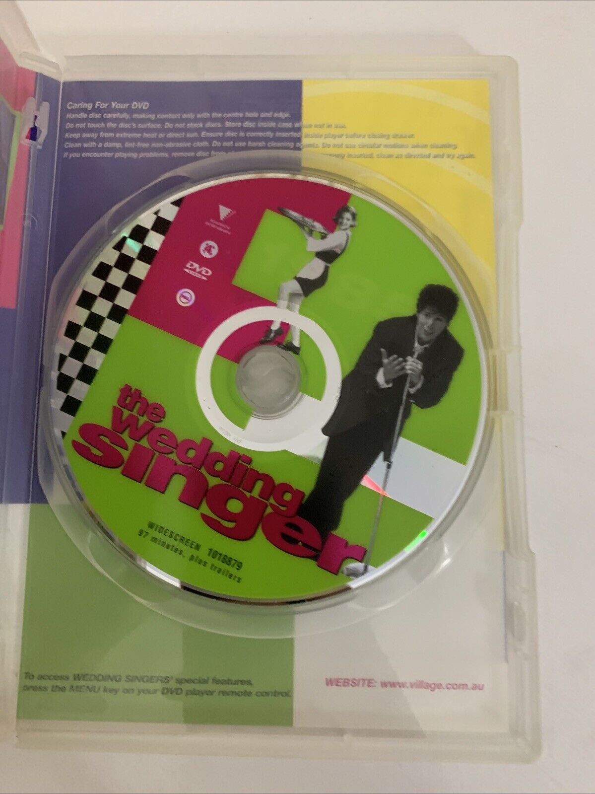 The Wedding Singer (DVD, 1997) Adam Sandler, Drew Barrymore  Region 4
