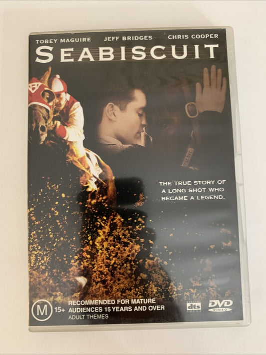 Seabiscuit (DVD, 2003) Chris Cooper, Tobey Maguire, William H. Macy  Region 4
