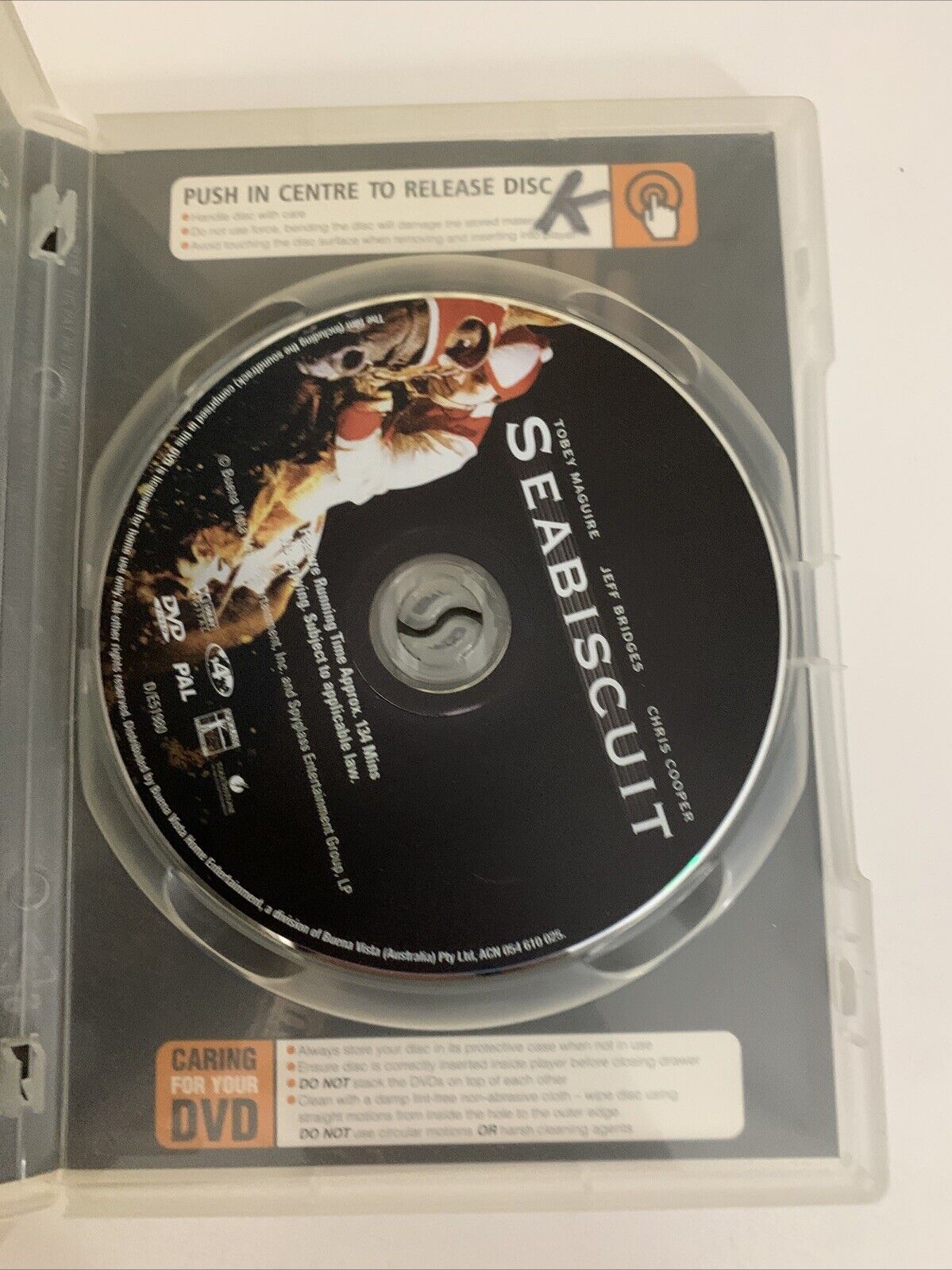 Seabiscuit (DVD, 2003) Chris Cooper, Tobey Maguire, William H. Macy  Region 4