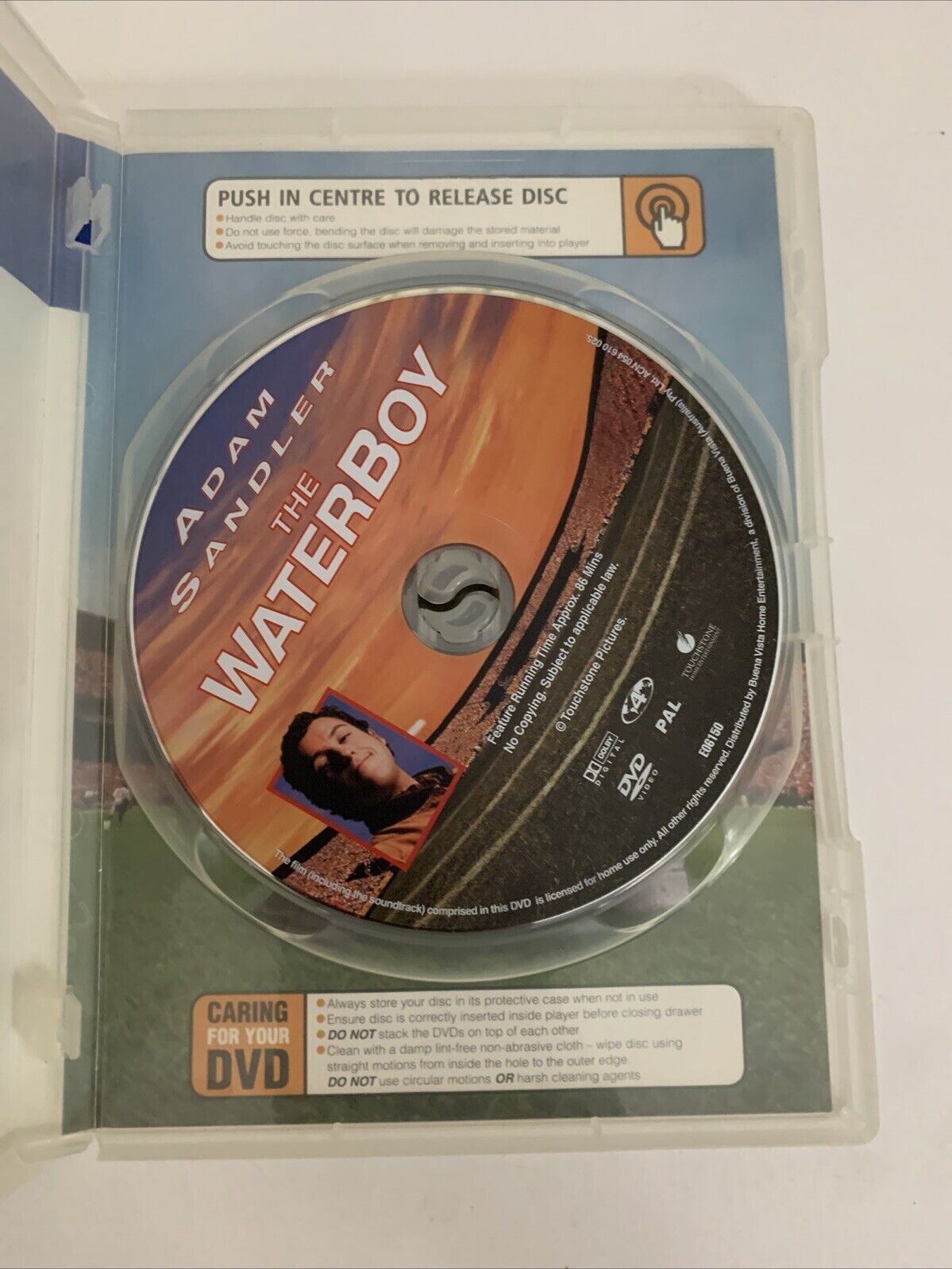 The Waterboy (DVD, 1998) Henry Winkler, Adam Sandler, Kathy Bates Region 4