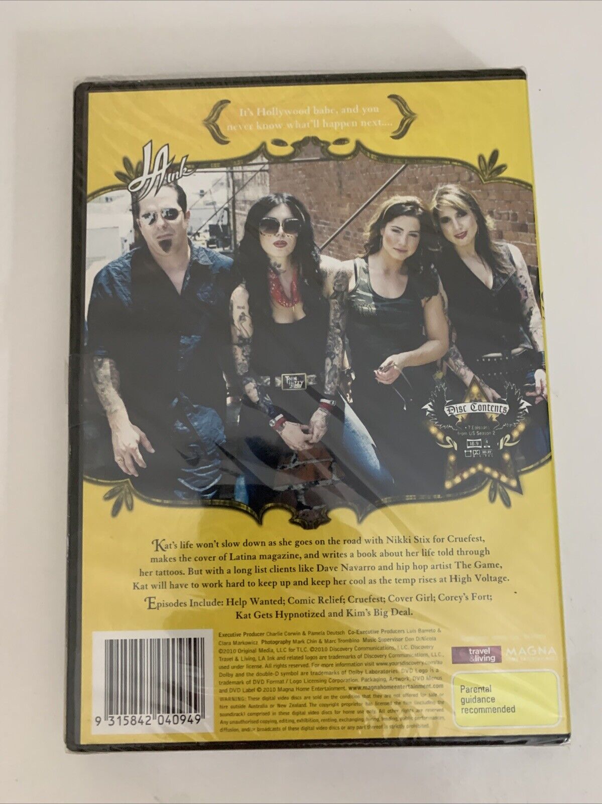 LA Ink : Collection 5 (DVD, 2009) Region 4  BRAND NEW Sealed