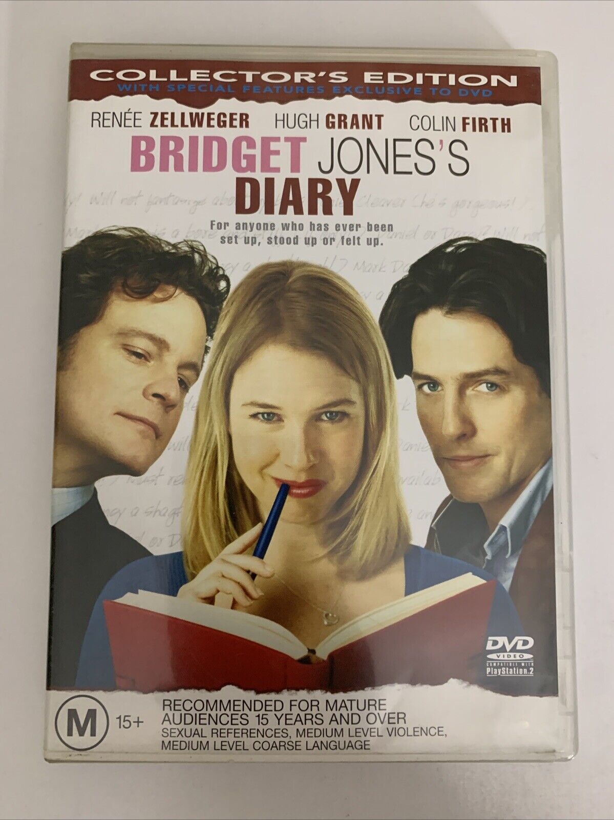 Bridget Jones's Diary (DVD, 2001) Hugh Grant, Renee Zellweger Region 4
