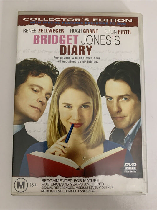 Bridget Jones's Diary (DVD, 2001) Hugh Grant, Renee Zellweger Region 4