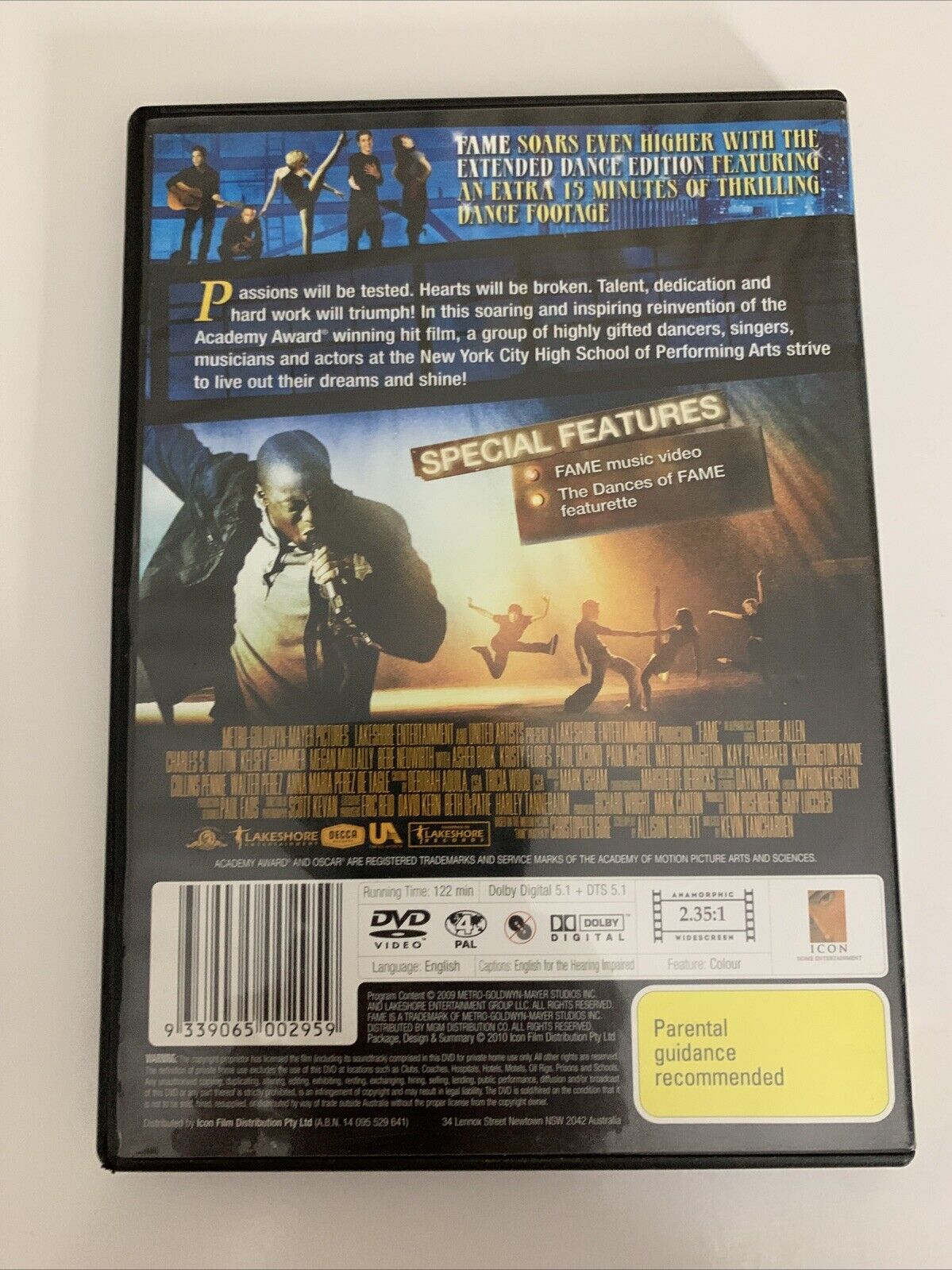 Fame Extended Dance Version (DVD, 2009) Bebe Neuwirth Region 4