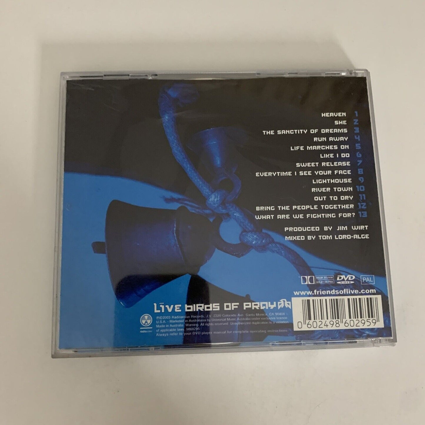 Live – Birds Of Pray Limited Edition (CD + DVD, 2003) Album