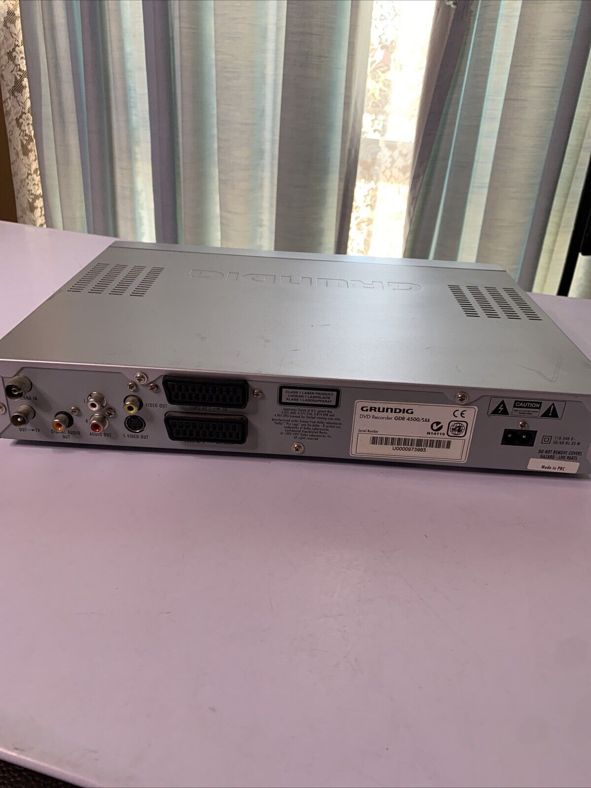 Grundig DVD Recorder GDR 4500/SAA *No Remote