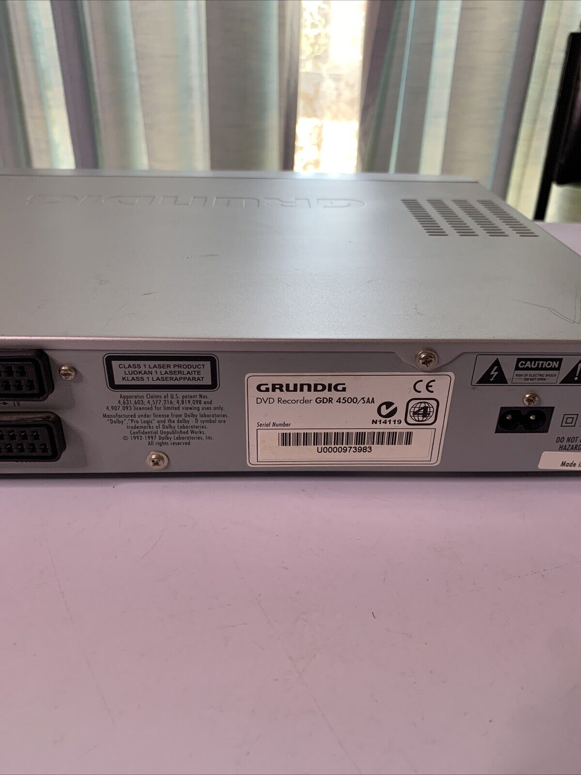 Grundig DVD Recorder GDR 4500/SAA *No Remote