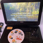 Laser 10 inch Portable DVD Player Black DVDPT10D +Power Supply Plays All Regions