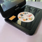 Laser 10 inch Portable DVD Player Black DVDPT10D +Power Supply Plays All Regions