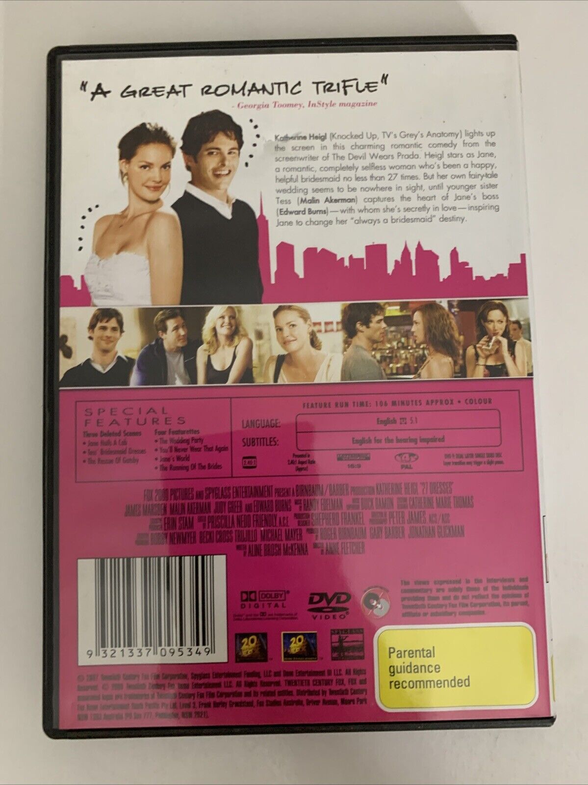 27 Dresses (DVD, 2008) Katherine Heigl  Region 4
