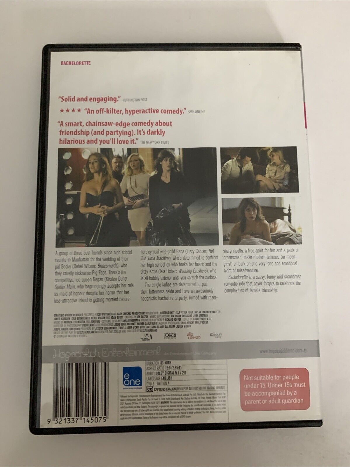 Bachelorette (DVD, 2012) Kirsten Dunst, Rebel Wilson, Isla Fisher  Region 4