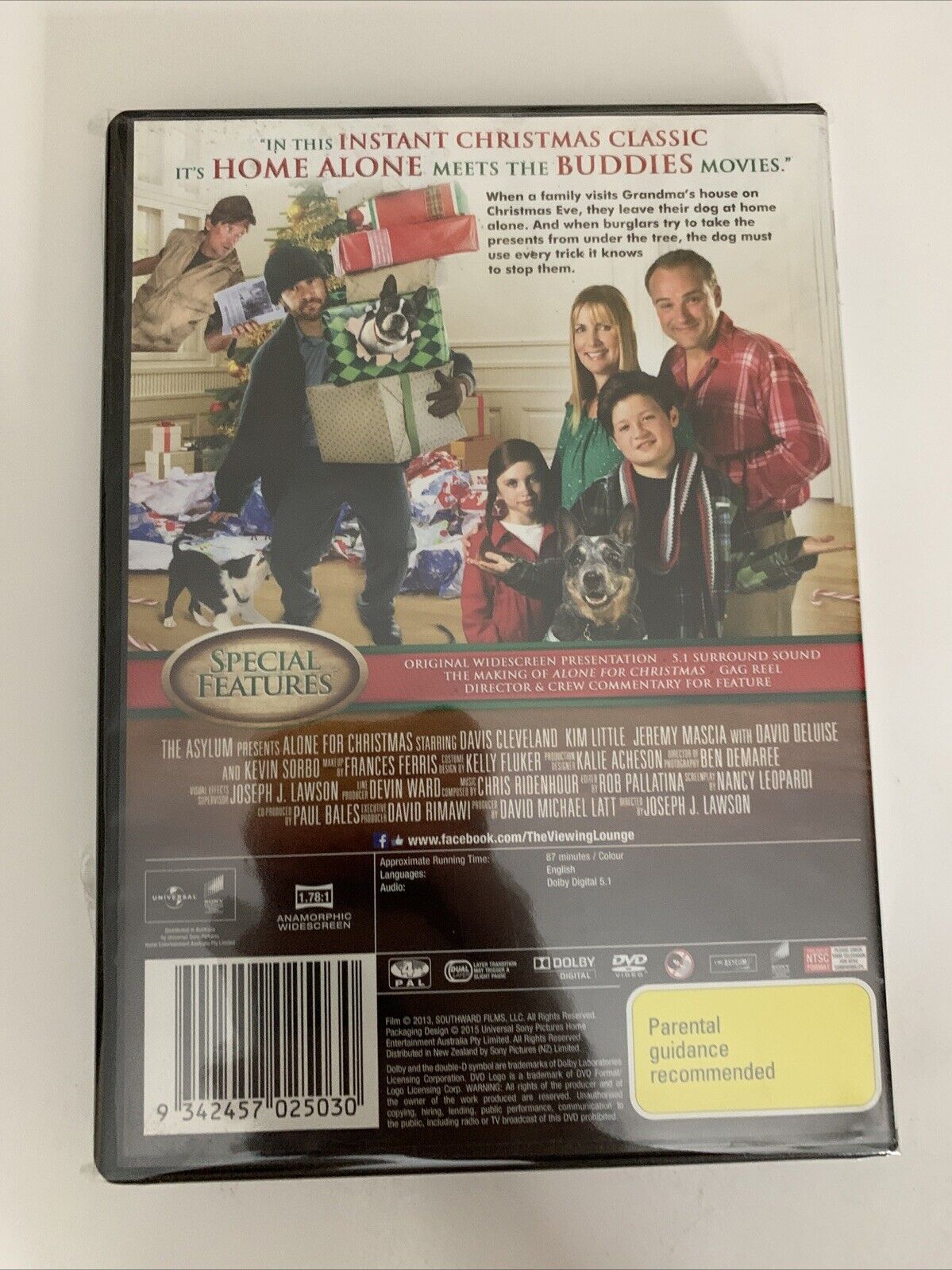 Alone for Christmas (DVD, 2013) Davis Cleveland, Kevin Sorbo Region 4 NEW