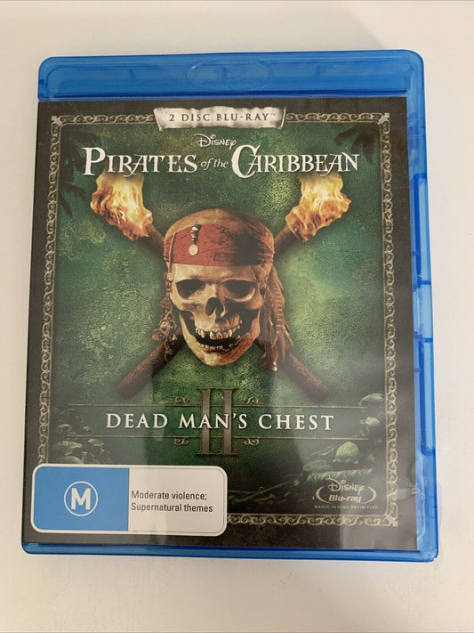 Pirates of the Caribbean Dead Man's Chest (Blu-ray, 2006, 2-Disc) All Regions