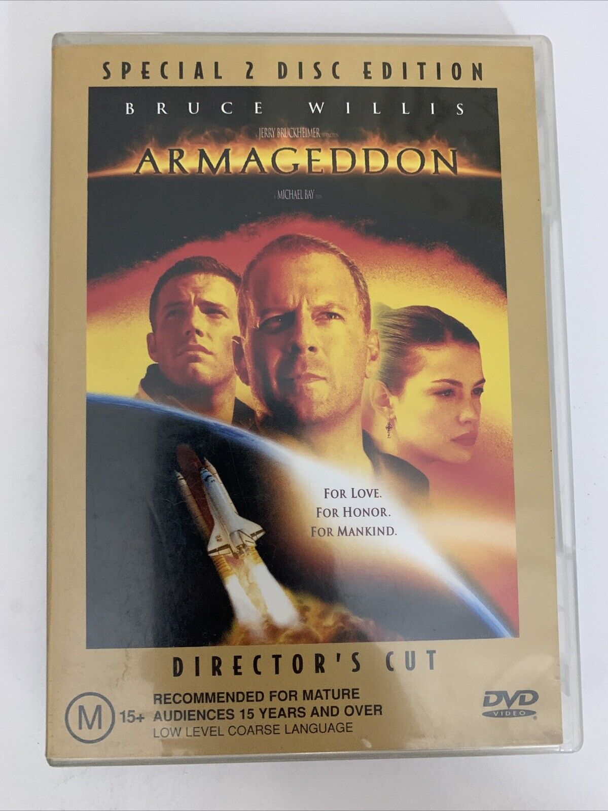 Armageddon Director's Cut (DVD, 1998, 2-Disc) Bruce Willis, Ben Affleck Region 4