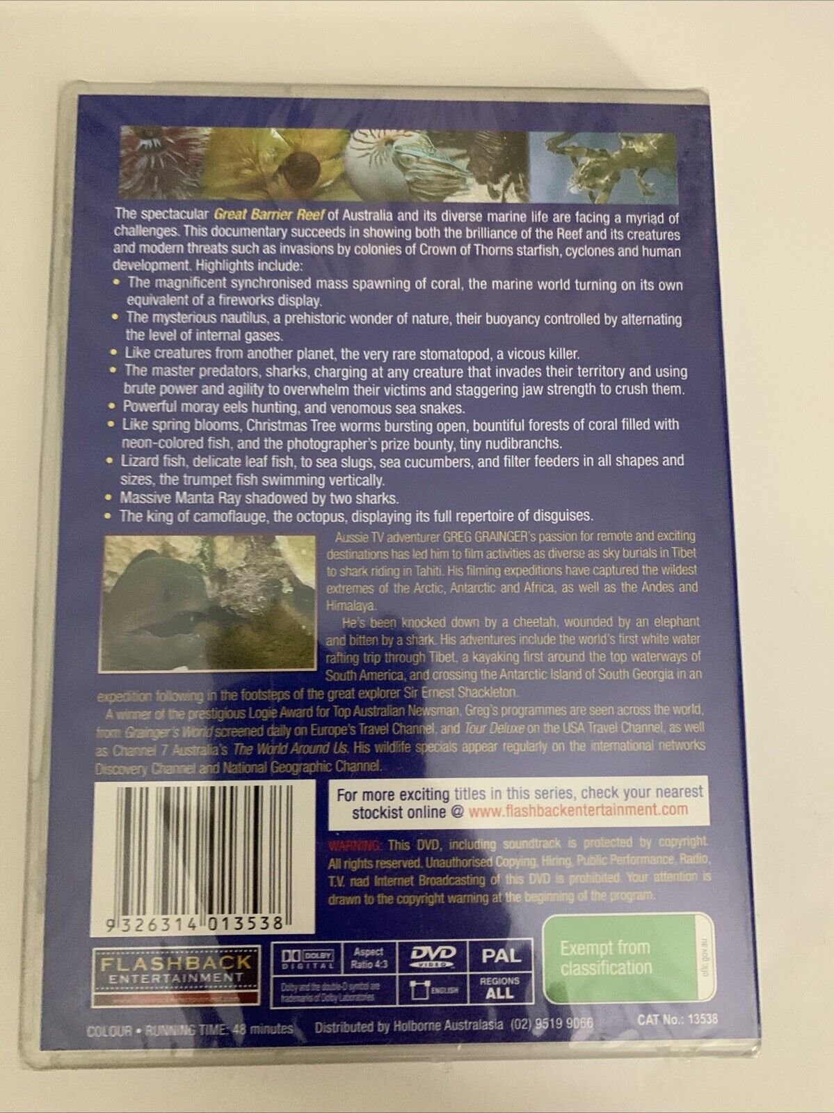 Graingers World Triumph & Tragedy On The Greatest Reef (DVD) All Regions NEW