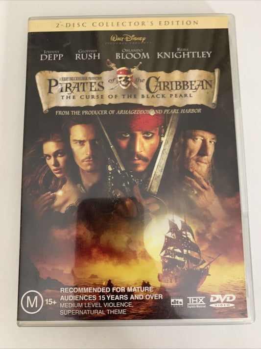 Pirates Of The Caribbean Curse Of The Black Pearl (DVD, 2003, 2-Disc) Region 4