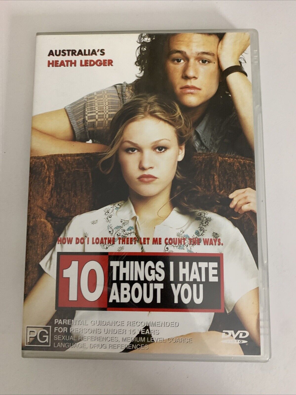 10 Things I Hate About You (DVD, 1999) Julia Stiles, Heath Ledger, Joseph Gordon