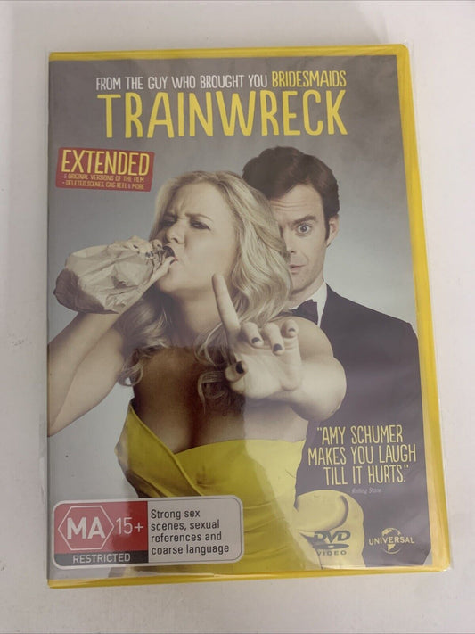 Trainwreck (DVD, 2015, Extended Edition) Amy Schumer, Bill Hader Region 4  NEW