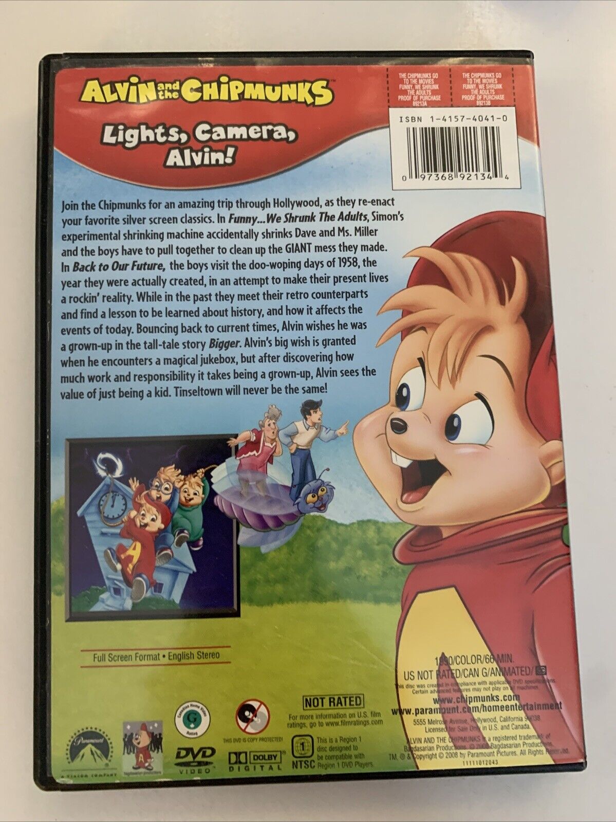Alvin & The Chipmunks Go To The Movies: Funny, We Shrunk The Adults DVD Region 1